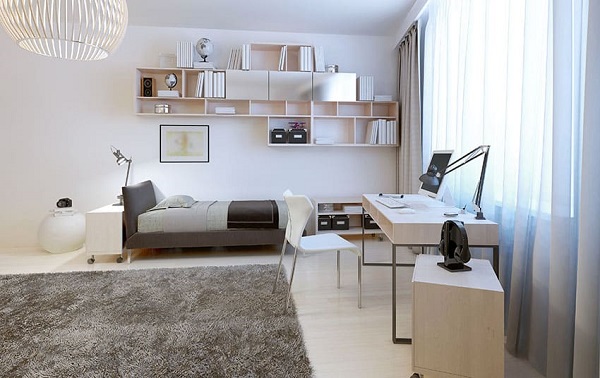 Cách bố trí bàn làm việc trong phòng ngủ