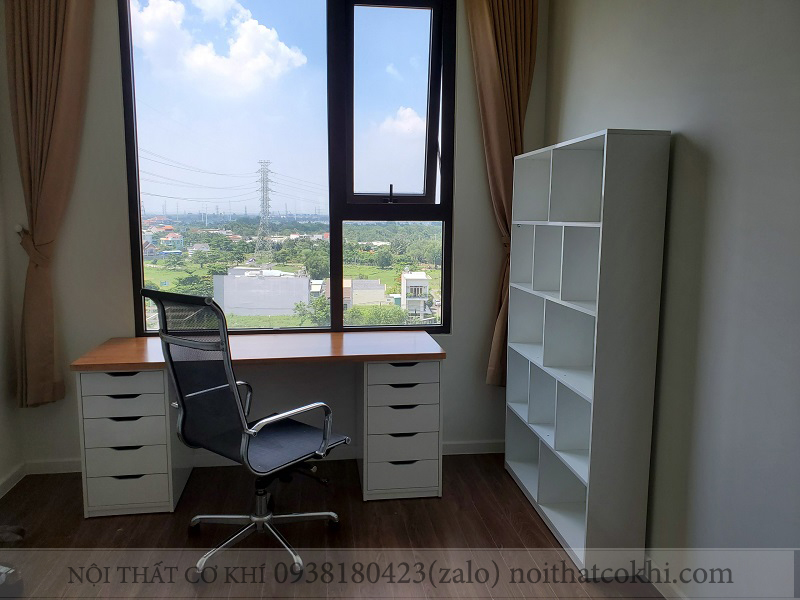 Bàn gaming ikea 2 hộc tủ