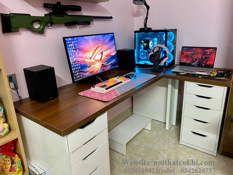 Bàn ikea chữ L
