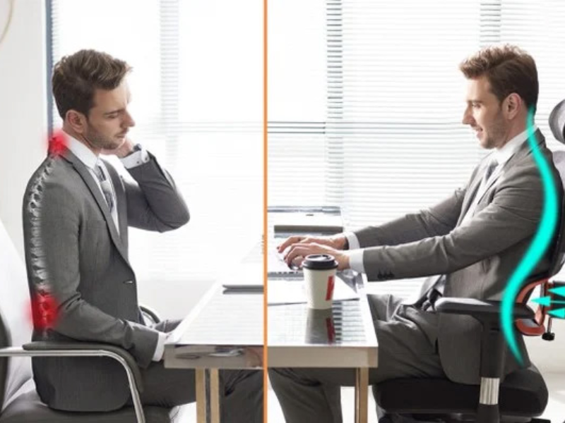 Tựa lưng ghế công thái học