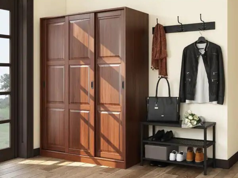 Tủ quần áo 3 cánh gỗ tự nhiên