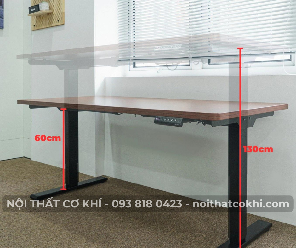 bàn học nâng hạ chiều cao
