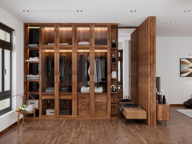 Tủ quần áo gỗ tự nhiên