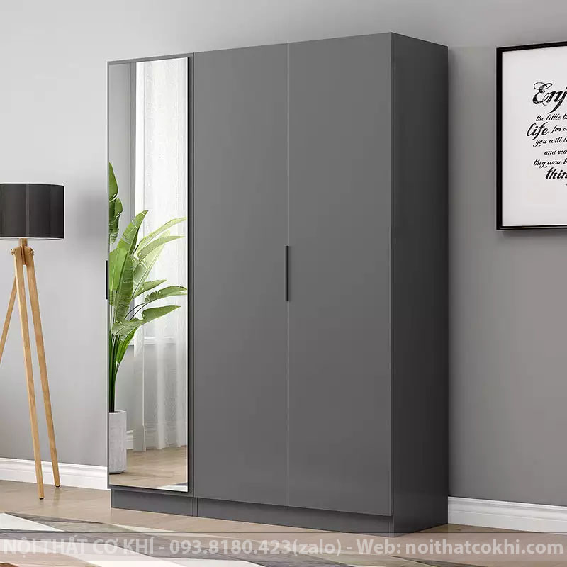 Tủ quần áo 3 cánh cửa mở