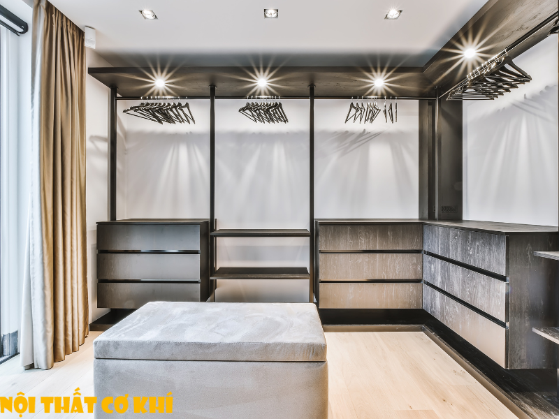 Tủ quần áo nhiều ngăn gỗ tự nhiên