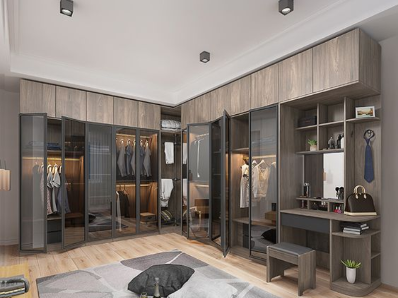 Tủ quần áo kịch trần chữ L