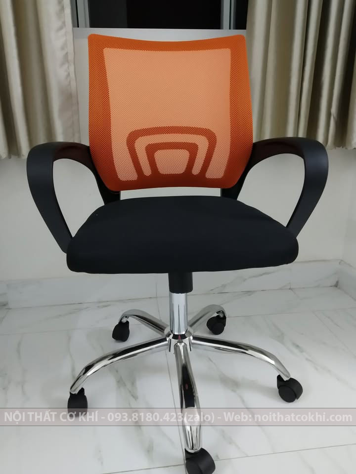 Ghế Xoay Văn Phòng Giá Rẻ Màu Cam GXVP-01