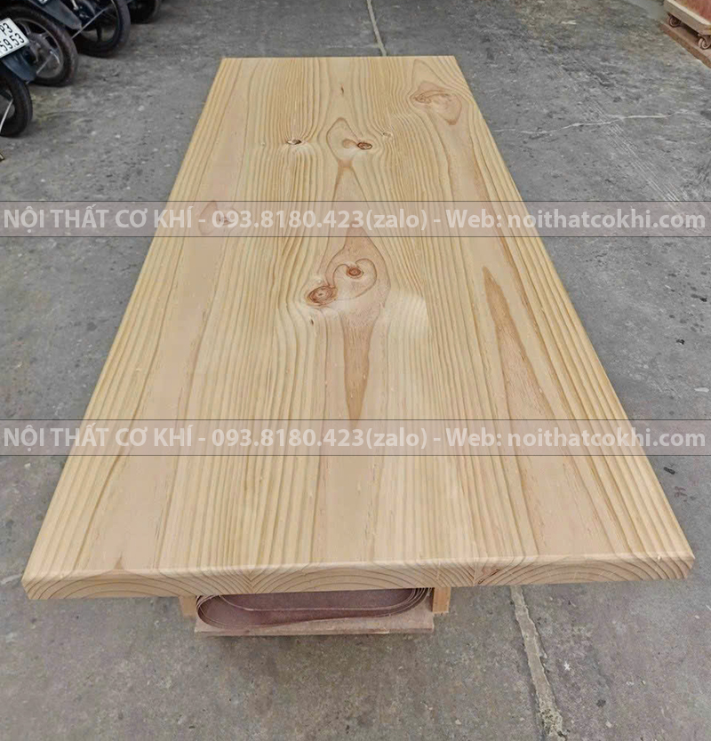 Mặt Bàn Gỗ Thông Tự Nhiên 140x60cm Dày 4cm