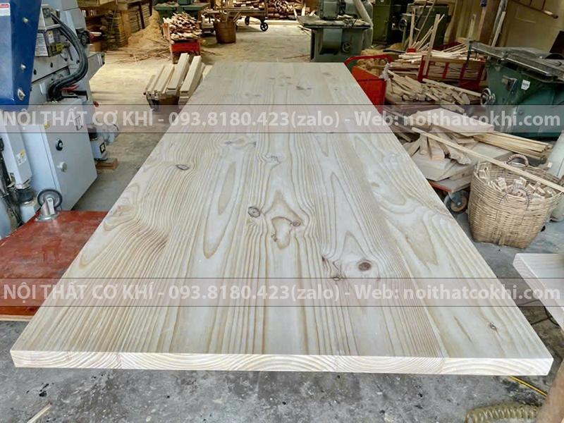 Mặt Bàn Gỗ Thông Tự Nhiên 200x80cm Dày 4cm