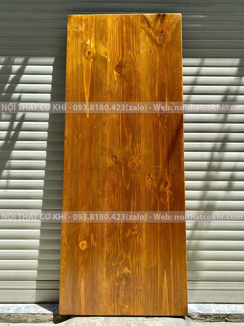 Mặt Bàn Làm Việc Gỗ Thông Tự Nhiên 200x80cm Dày 4cm
