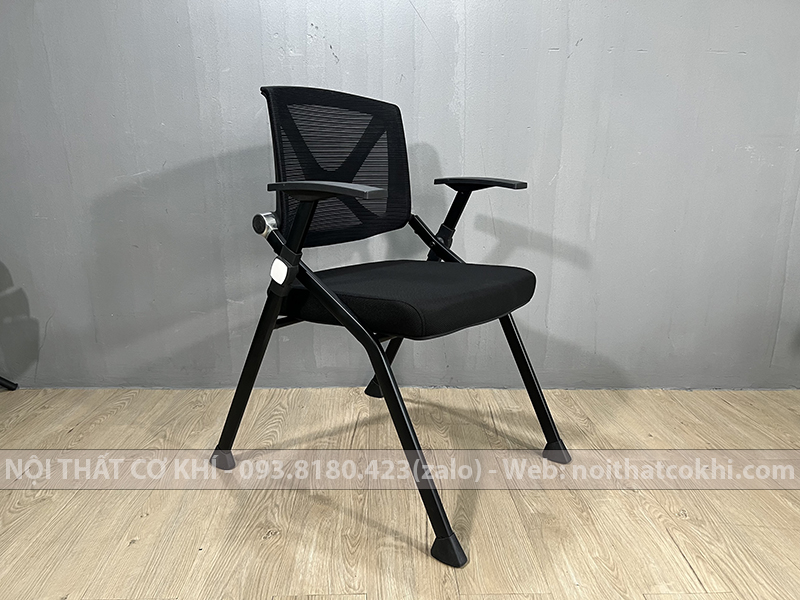 Ghế Đào Tạo Gấp Gọn Màu Đen AK511