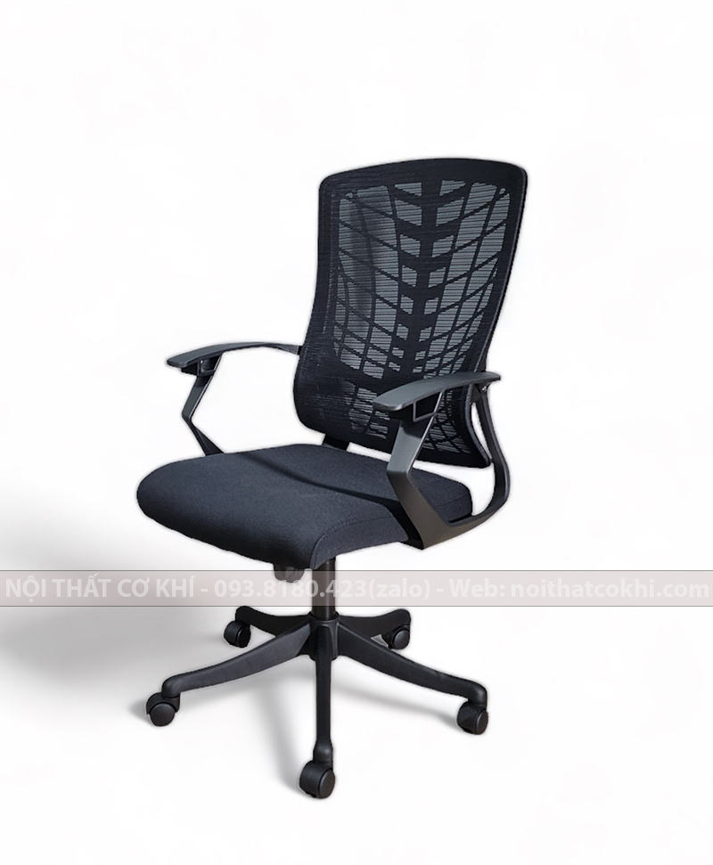 Ghế Văn Phòng Giá Rẻ Màu Đen AK855