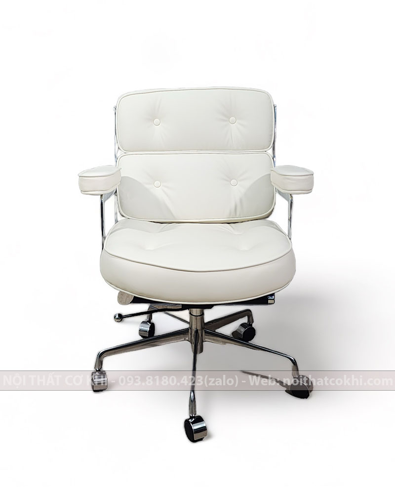 Ghế Giám Đốc Da Cao Cấp Màu Trắng AK995