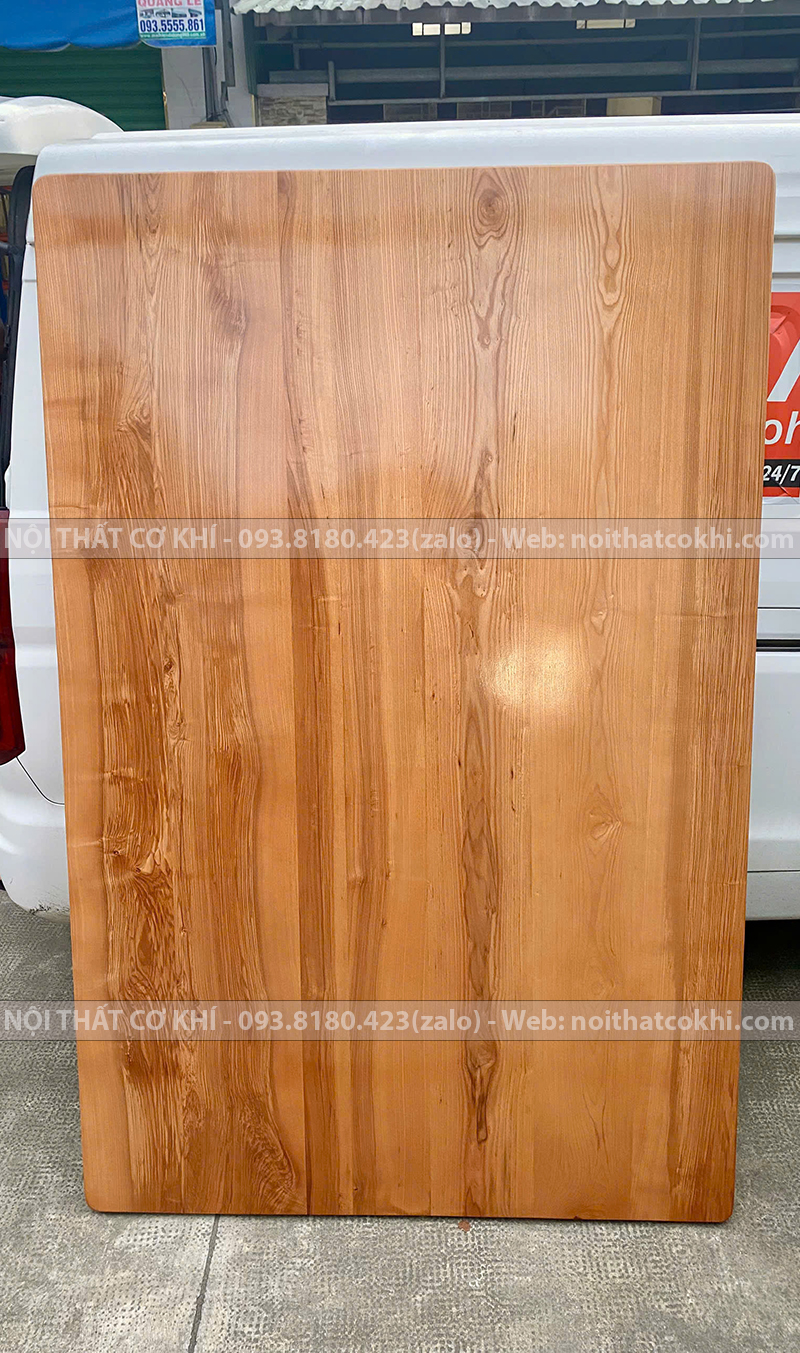 Mặt Bàn Gỗ Sồi Tự Nhiên 195x127cm Dày 34mm