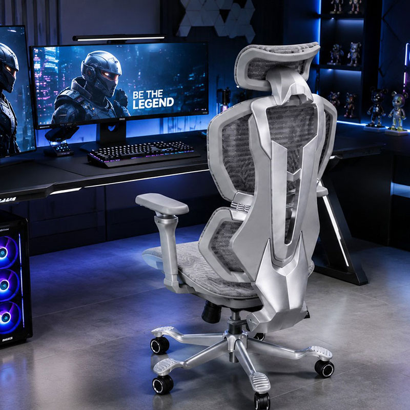 Ghế Công Thái Học Gaming GTT895 Màu Xám