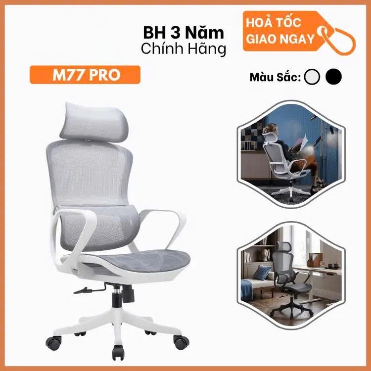 Ghế Công Thái Học Manson M77 Pro Màu Xám